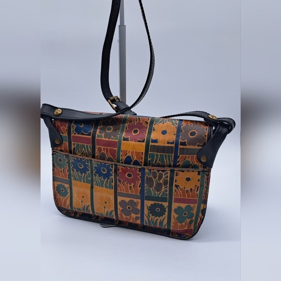 Patricia Nash Leather Venezia Floral Block Crossbody/Shoulder Bag - Picture 4 of 15